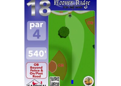 Custom Signs for Hoover Ridge Disc Golf Course in Madison, VA.