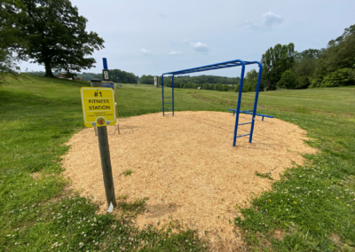 Custom map and sign design at Hoover Ridge Park (Madison, VA).