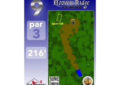 Custom Signs for Hoover Ridge Disc Golf Course in Madison, VA.