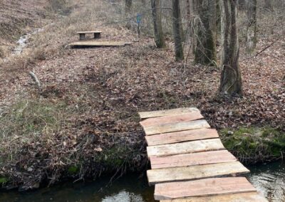 Disc golf course construction. TrueTimber Disc Golf Course.